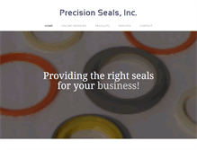 Tablet Screenshot of precisionseals.com